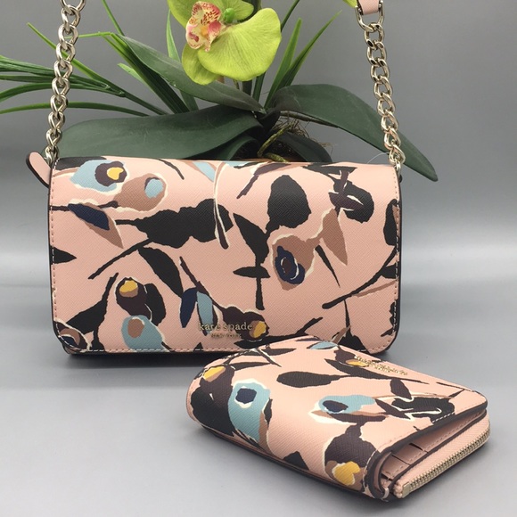 kate spade Handbags - Kate Spade small flap crossbody&small l-zip bifold